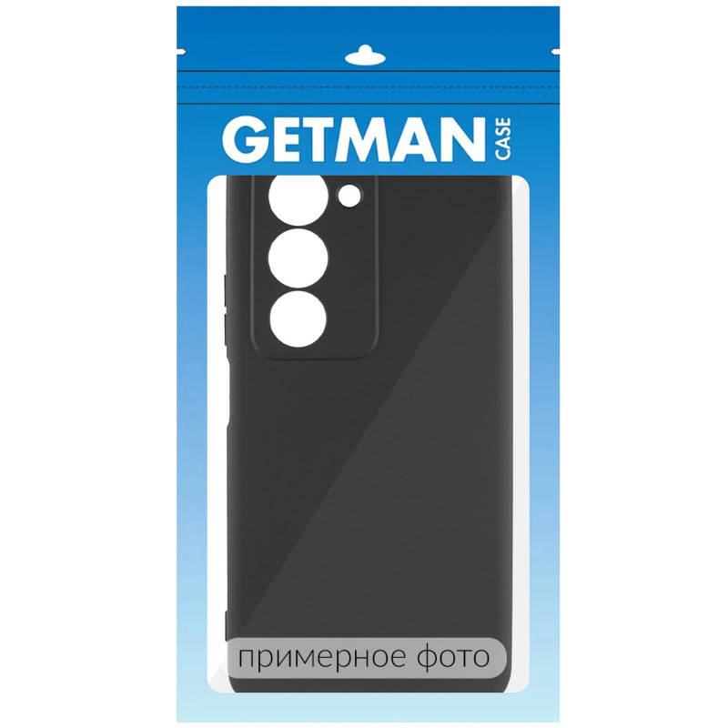 Фото Чохол TPU GETMAN Liquid Silk Full Camera на Xiaomi Redmi 15C (Global) / Poco C85 (Global) (Чорний / Black) на vchehle.ua