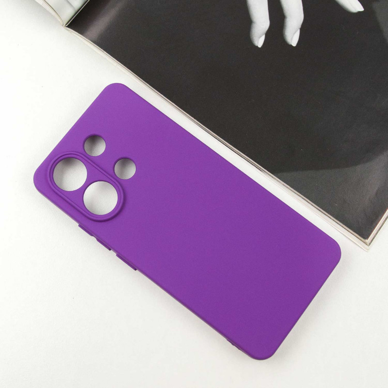 Фото Чехол TPU GETMAN Liquid Silk Full Camera для Xiaomi Redmi Note 13 4G (Фиолетовый / Purple) на vchehle.ua