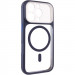 Чехол TPU+PC GETMAN Moon Clear with Magnetic Safe для Apple iPhone 16 Pro Max (6.9") (Blue)