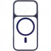 Фото Чехол TPU+PC GETMAN Moon Clear with Magnetic Safe для Apple iPhone 16 Pro Max (6.9") (Blue) на vchehle.ua