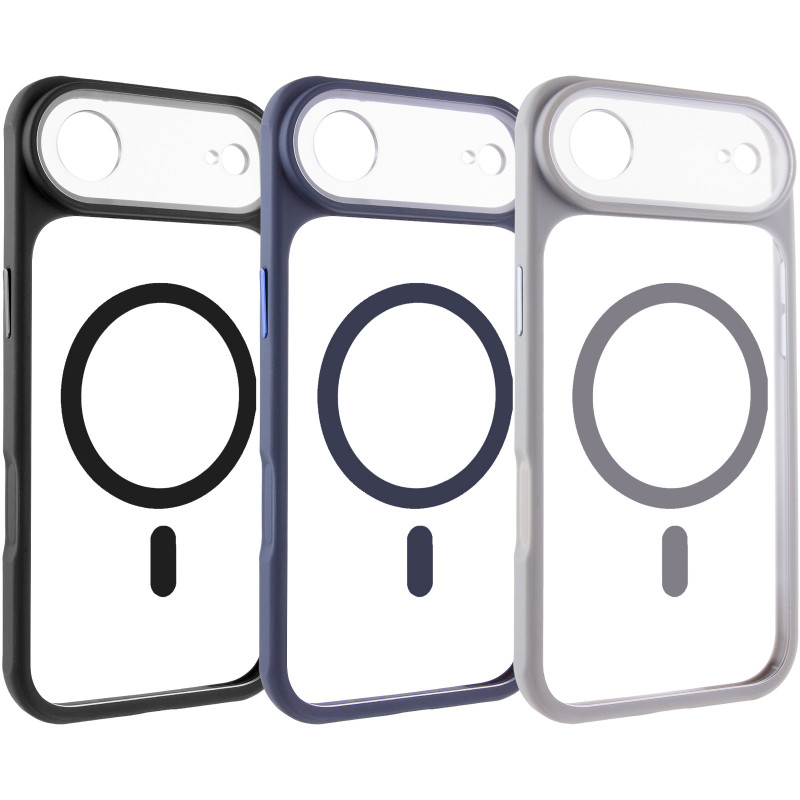 Чехол TPU+PC GETMAN Moon Clear with Magnetic Safe для Apple iPhone 17 Air (6.5")