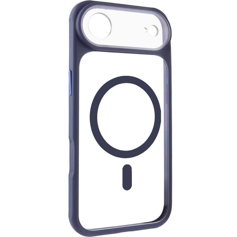 Чехол TPU+PC GETMAN Moon Clear with Magnetic Safe для Apple iPhone 17 Air (6.5") (Blue)