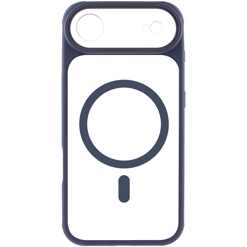 Фото Чехол TPU+PC GETMAN Moon Clear with Magnetic Safe для Apple iPhone 17 Air (6.5") (Blue) на vchehle.ua