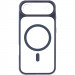 Фото Чехол TPU+PC GETMAN Moon Clear with Magnetic Safe для Apple iPhone 17 Air (6.5") (Blue) на vchehle.ua
