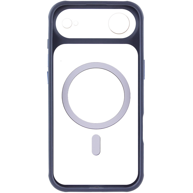 Фото Чехол TPU+PC GETMAN Moon Clear with Magnetic Safe для Apple iPhone 17 Air (6.5") (Blue) в магазине vchehle.ua