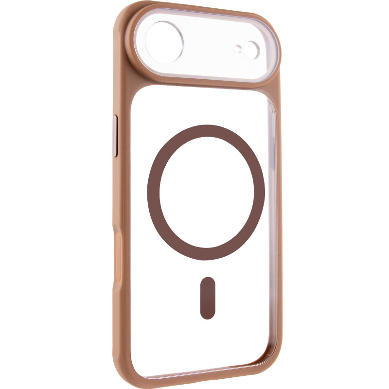 Чехол TPU+PC GETMAN Moon Clear with Magnetic Safe для Apple iPhone 17 Air (6.5") (Brown)