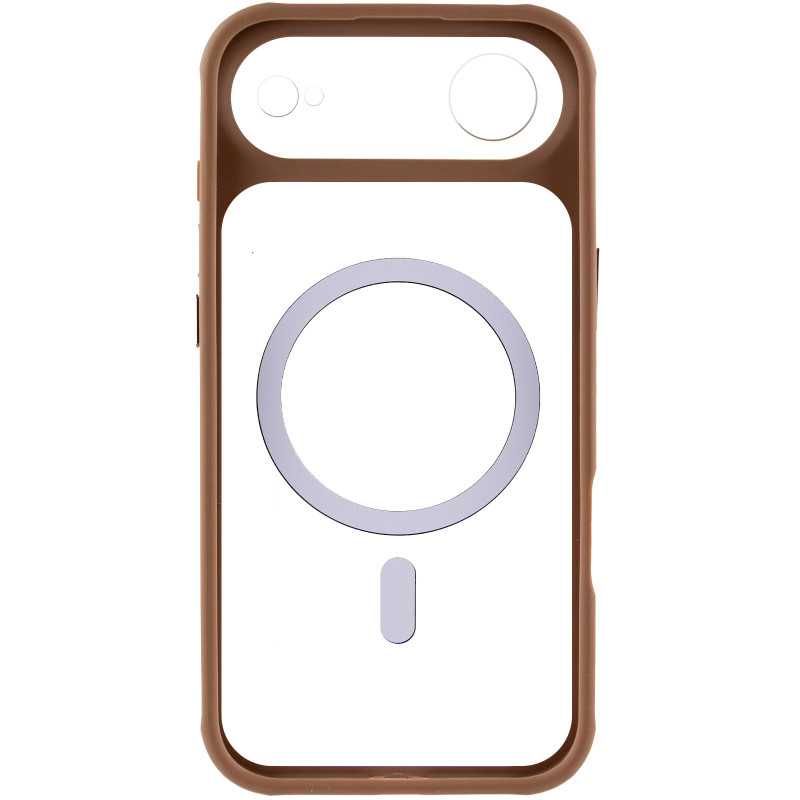 Фото Чехол TPU+PC GETMAN Moon Clear with Magnetic Safe для Apple iPhone 17 Air (6.5") (Brown) в магазине vchehle.ua