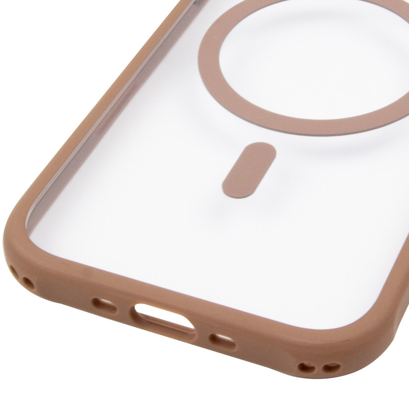 Купить Чехол TPU+PC GETMAN Moon Clear with Magnetic Safe для Apple iPhone 17 Air (6.5") (Brown) на vchehle.ua