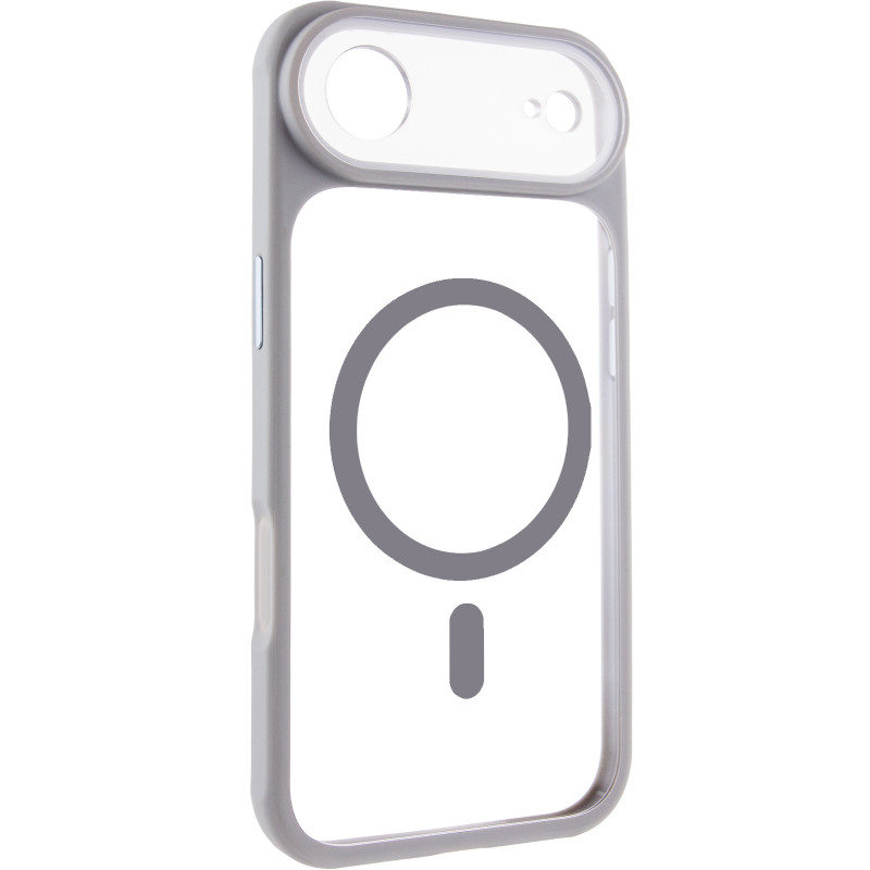 Чехол TPU+PC GETMAN Moon Clear with Magnetic Safe для Apple iPhone 17 Air (6.5") (Grey)