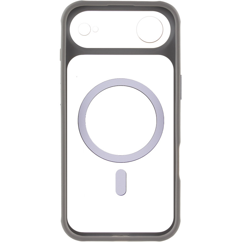 Фото Чехол TPU+PC GETMAN Moon Clear with Magnetic Safe для Apple iPhone 17 Air (6.5") (Grey) в магазине vchehle.ua