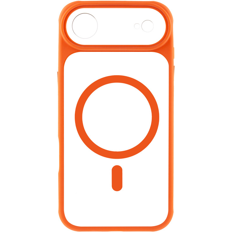 Фото Чехол TPU+PC GETMAN Moon Clear with Magnetic Safe для Apple iPhone 17 Air (6.5") (Orange) на vchehle.ua