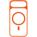 Фото Чехол TPU+PC GETMAN Moon Clear with Magnetic Safe для Apple iPhone 17 Air (6.5") (Orange) на vchehle.ua