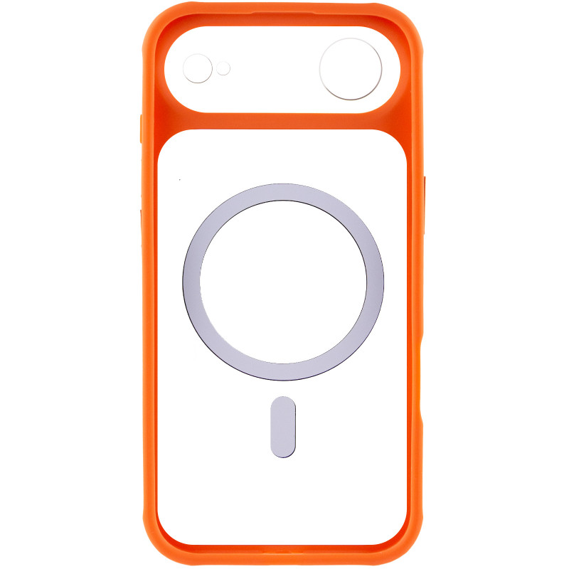 Фото Чехол TPU+PC GETMAN Moon Clear with Magnetic Safe для Apple iPhone 17 Air (6.5") (Orange) в магазине vchehle.ua