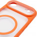 Чехол TPU+PC GETMAN Moon Clear with Magnetic Safe для Apple iPhone 17 Air (6.5") (Orange) в магазине vchehle.ua