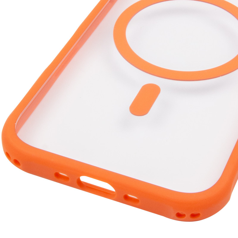 Купить Чехол TPU+PC GETMAN Moon Clear with Magnetic Safe для Apple iPhone 17 Air (6.5") (Orange) на vchehle.ua