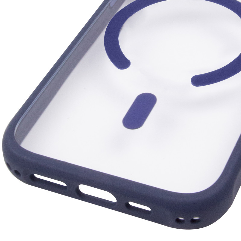 Купить Чехол TPU+PC GETMAN Moon Clear with Magnetic Safe для Apple iPhone 17 Pro Max (6.9") (Blue) на vchehle.ua