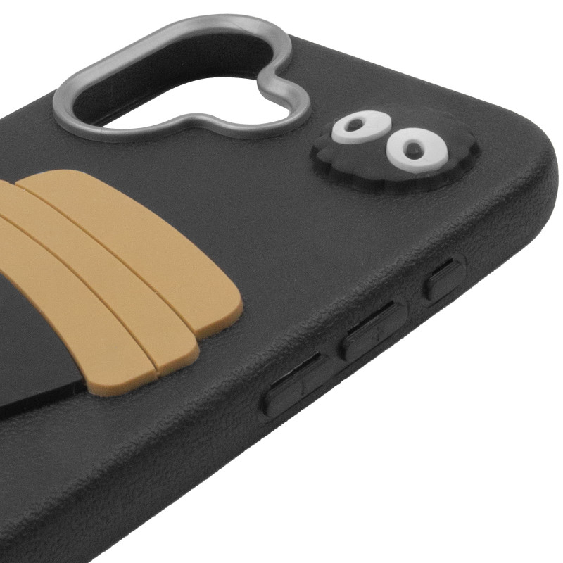 Чехол TPU Leather Toys для Apple iPhone 17 (6.3") (Coffee / Black) в магазине vchehle.ua