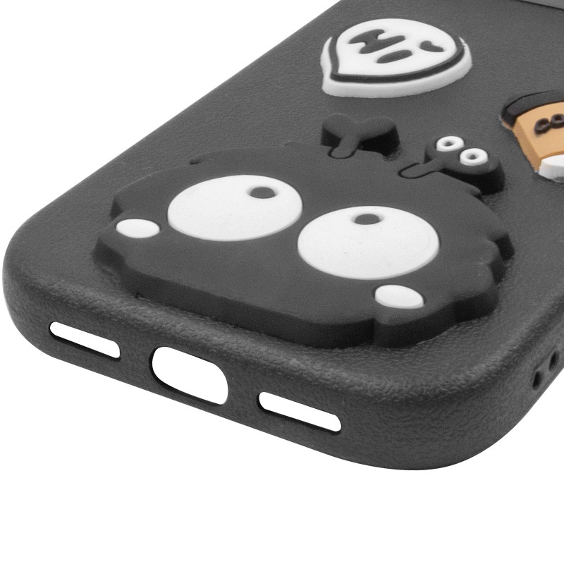Купить Чехол TPU Leather Toys для Apple iPhone 17 (6.3") (Monster / Black) на vchehle.ua