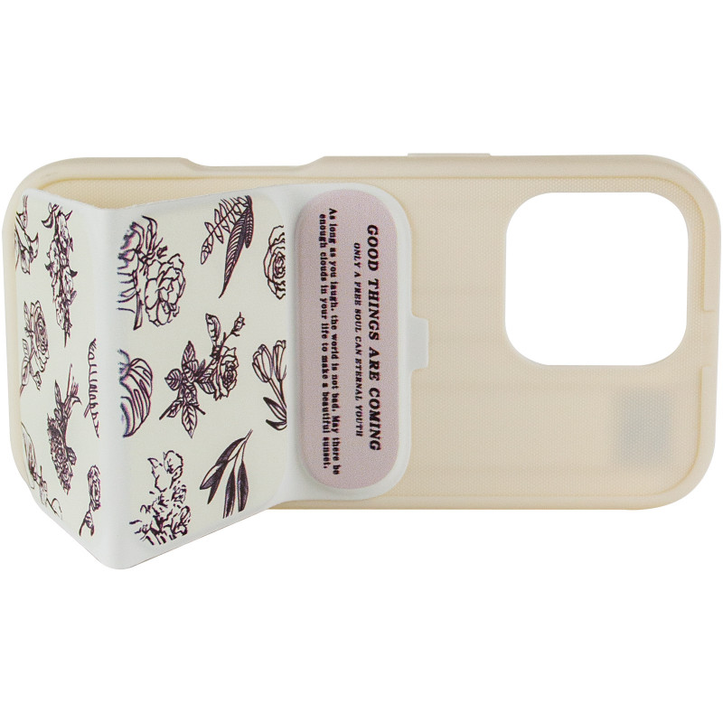Купить Чехол TPU Panel Stand для Apple iPhone 16 Pro (6.3") (Floral Sketch) на vchehle.ua