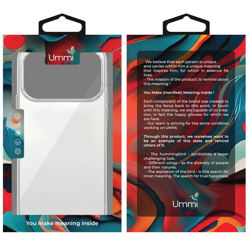 Фото Чохол TPU Ummi transparent на Apple iPhone 17 Pro / 18 Pro (6.3") (Clear) на vchehle.ua