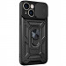 Фото Удароміцний чохол Ummi Camshield Serge Ring на Apple iPhone 15 (6.1") (Чорний / Black) на vchehle.ua