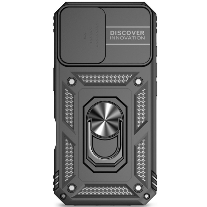 Фото Ударопрочный чехол Ummi Camshield Serge Ring для Apple iPhone 16 (6.1") (Черный / Black) на vchehle.ua