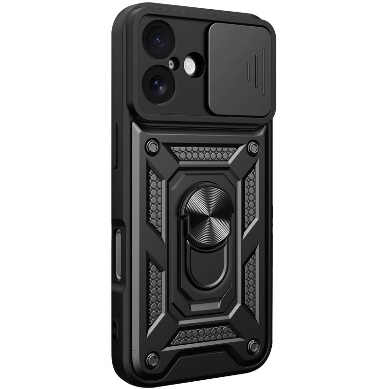 Ударопрочный чехол Ummi Camshield Serge Ring для Apple iPhone 17 (6.3") (Черный / Black)