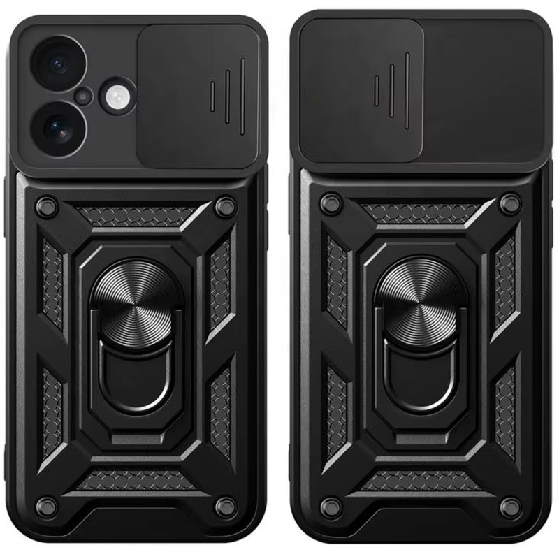 Ударопрочный чехол Ummi Camshield Serge Ring для Apple iPhone 17 (6.3") (Черный / Black) в магазине vchehle.ua