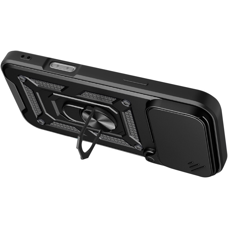 Фото Ударопрочный чехол Ummi Camshield Serge Ring для Apple iPhone 17 Pro Max (6.9") (Черный / Black) на vchehle.ua
