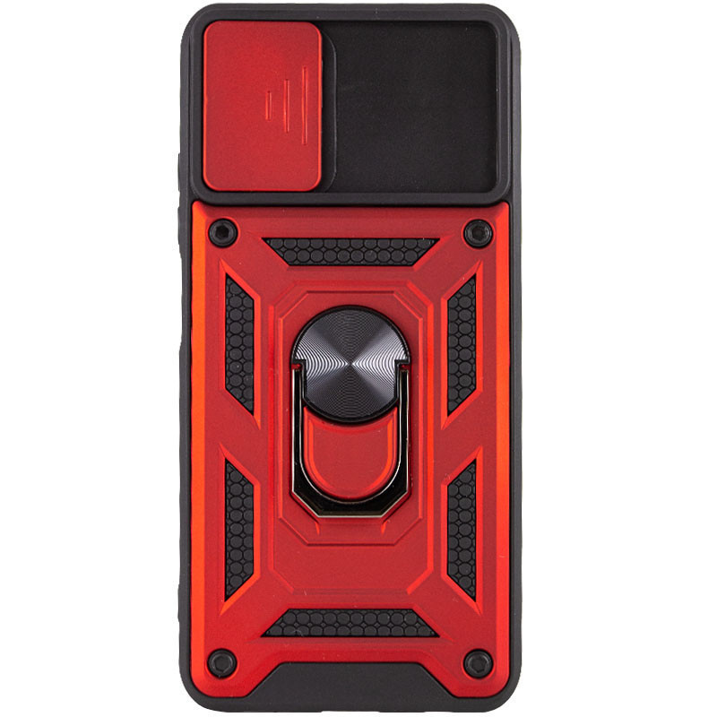 Ударопрочный чехол Ummi Camshield Serge Ring для Xiaomi Redmi 15 (Global) (Красный / Red) в магазине vchehle.ua
