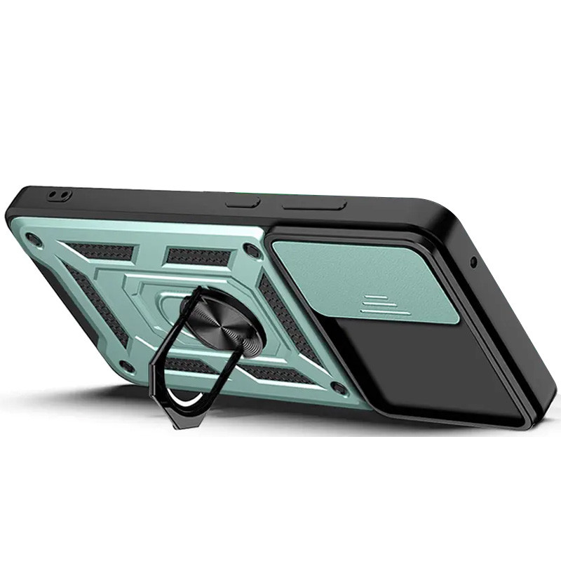 Ударопрочный чехол Ummi Camshield Serge Ring для Xiaomi Redmi 15 (Global) (Зеленый / Green) в магазине vchehle.ua