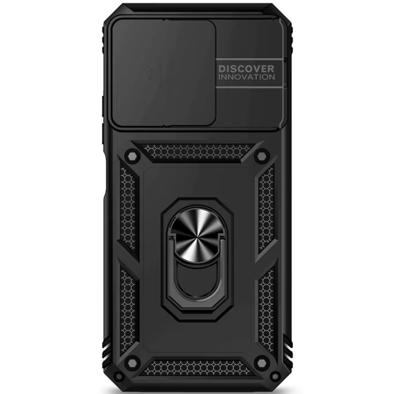 Фото Удароміцний чохол Ummi Camshield Serge Ring на Xiaomi Redmi 15C (Global) / Poco C85 (Global) (Чорний / Black) на vchehle.ua