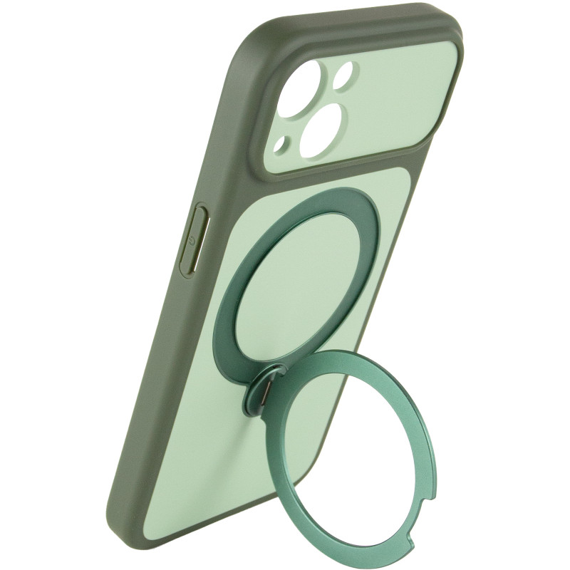 Чехол Ummi Full Camera with Magnetic Fit HQ Ring для Apple iPhone 13 (6.1") (Green) в магазине vchehle.ua
