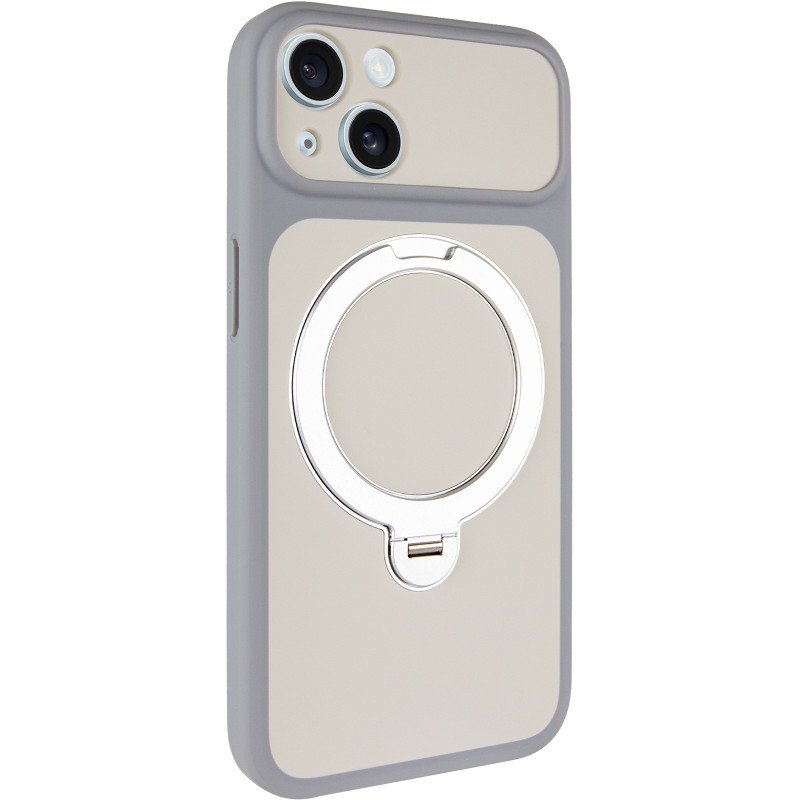 Чехол Ummi Full Camera with Magnetic Fit HQ Ring для Apple iPhone 13 (6.1") (Grey)