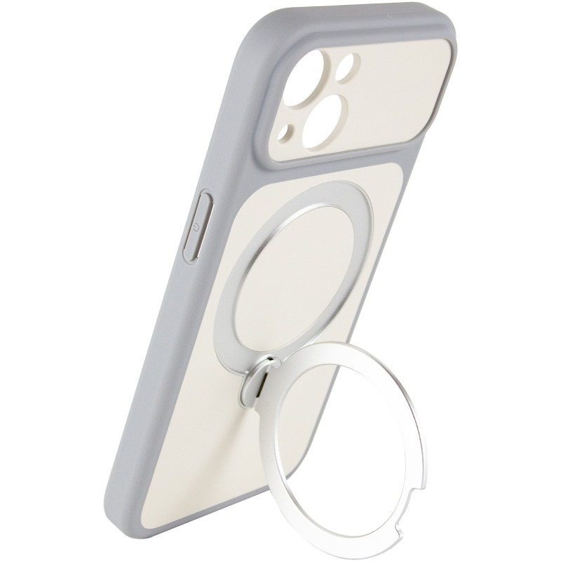Чехол Ummi Full Camera with Magnetic Fit HQ Ring для Apple iPhone 13 (6.1") (Grey) в магазине vchehle.ua