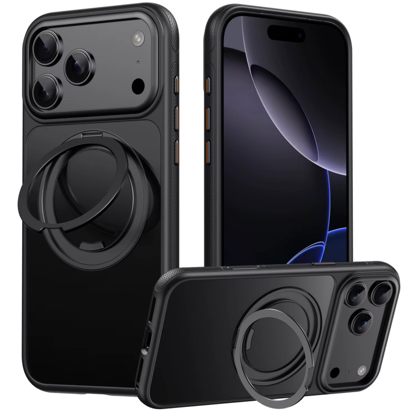 Фото Чехол Ummi Stylish with Magnetic Fit для Apple iPhone 17 Pro Max / 18 Pro Max (6.9") (Black) на vchehle.ua