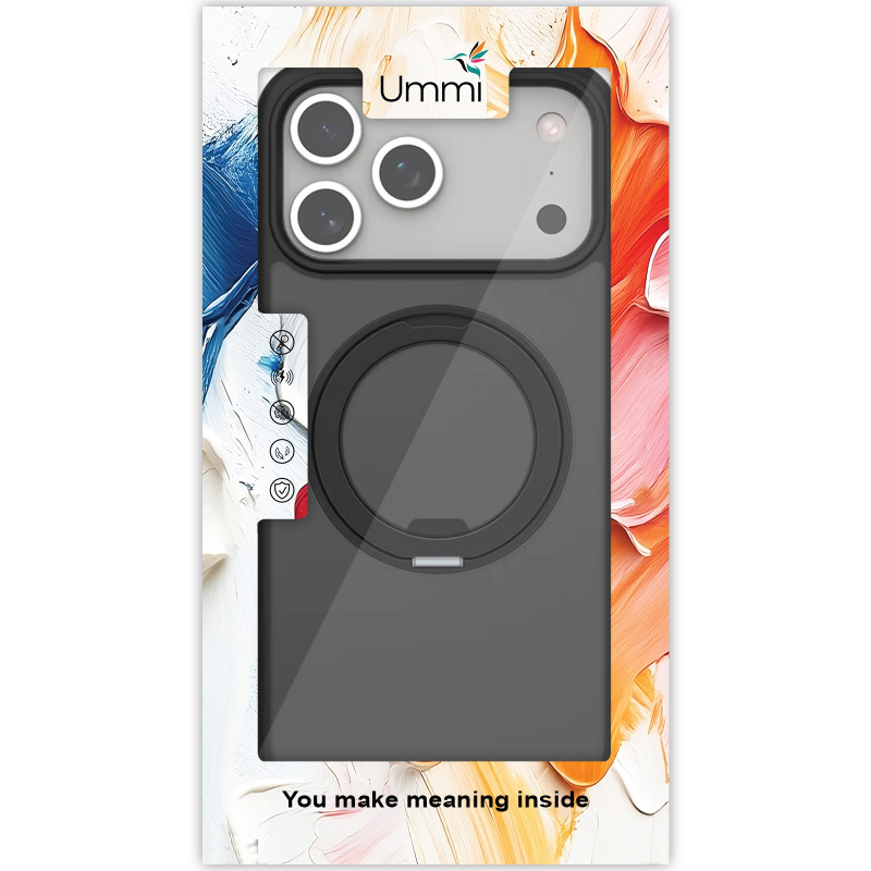 Купить Чехол Ummi Stylish with Magnetic Fit для Apple iPhone 17 Pro Max / 18 Pro Max (6.9") (Black) на vchehle.ua