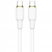 Дата кабель Amaya 89CC Type-C to Type-C 60W (1m) (White)