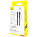 Фото Дата кабель Baseus Dura Series Fast Charging Type-C to Lightning 20W (1m) (CB000123) (Red / Black) на vchehle.ua