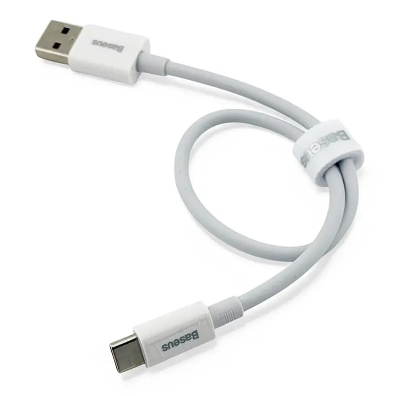 Фото Дата кабель Baseus Superior Series Fast Charging USB to Type-C 100W (0.25m) (P10320102) (Moon White) в магазине vchehle.ua