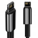 Фото Дата кабель Baseus Tungsten Gold USB to Lightning Cable 2.4A (2m) (CALWJ-A0) (Black) в магазине vchehle.ua