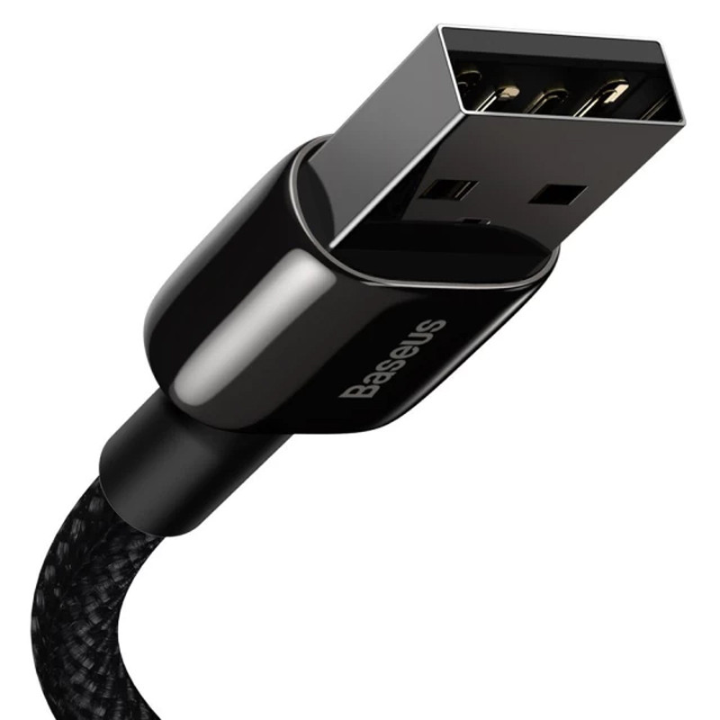 Купить Дата кабель Baseus Tungsten Gold USB to Lightning Cable 2.4A (2m) (CALWJ-A0) (Black) на vchehle.ua