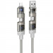 Дата кабель Hoco U151 Goldsmith 4in1 Type-C to USB/Type-C to Lightning 240W (1.2m) (Gray)