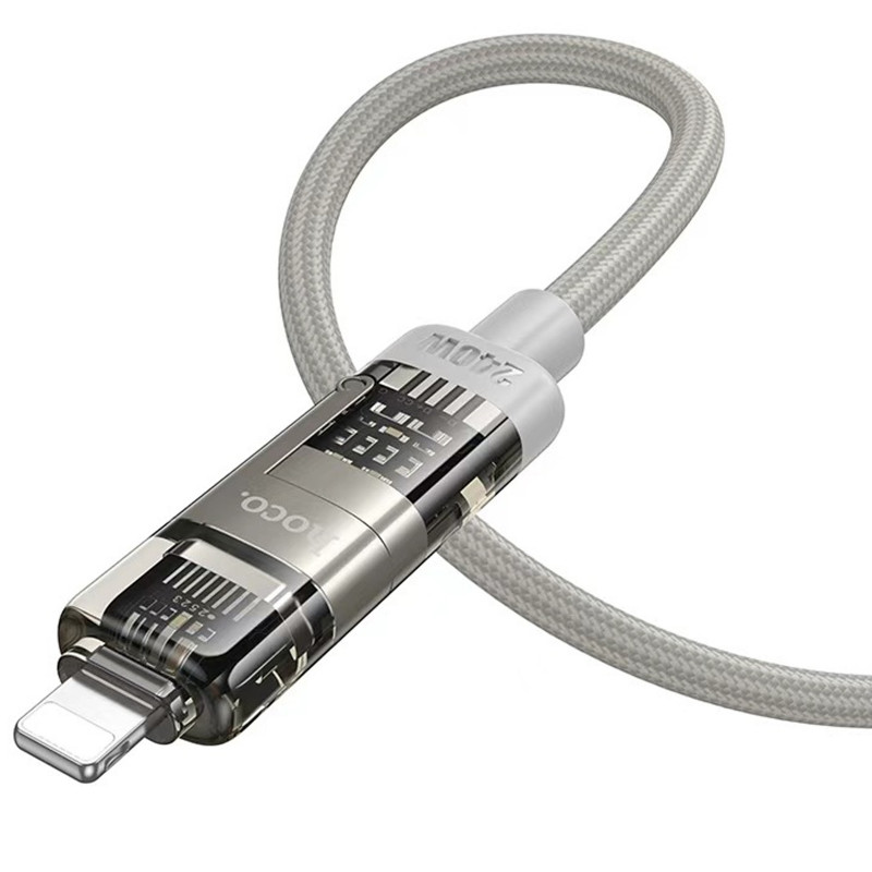 Фото Дата кабель Hoco U151 Goldsmith 4in1 Type-C to USB/Type-C to Lightning 240W (1.2m) (Gray) в магазине vchehle.ua