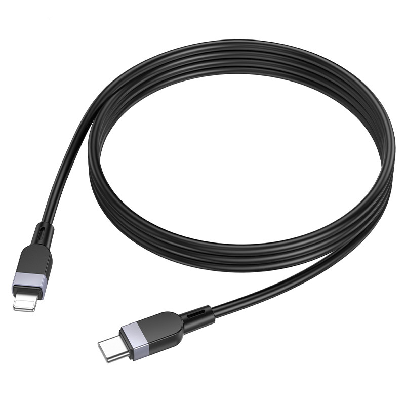 Фото Дата кабель Hoco X109 Energy silicone Type-C to Lightning (1m) (Black) в маназині vchehle.ua