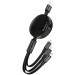 Фото Дата кабель Hoco X78 Easy pull storage 3in1 (1m) (Black) на vchehle.ua
