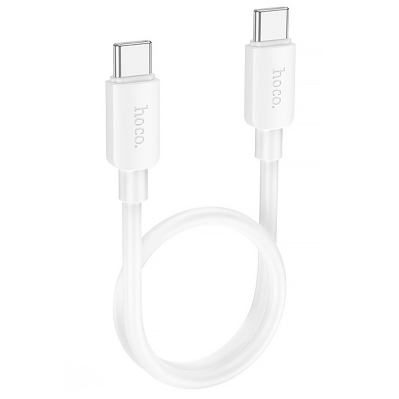 Дата кабель Hoco X96 Hyper Type-C to Type-C 60W (0.25m) (White)