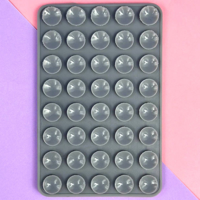 Фото Держатель-присоска для телефона Double Side Silicone 100*64мм (Gray) на vchehle.ua