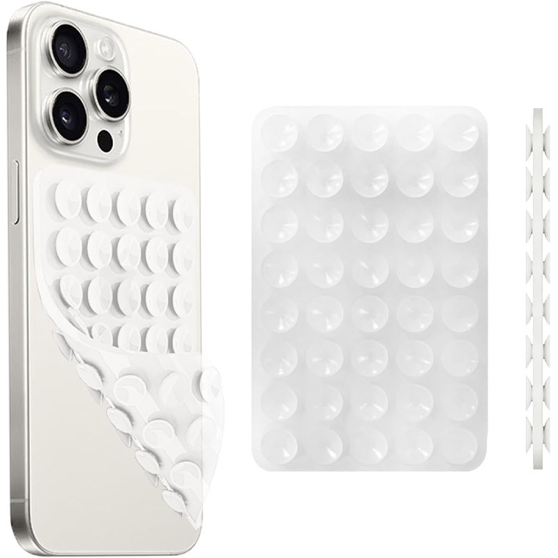 Держатель-присоска для телефона Double Side Silicone 100*64мм (Transparent)