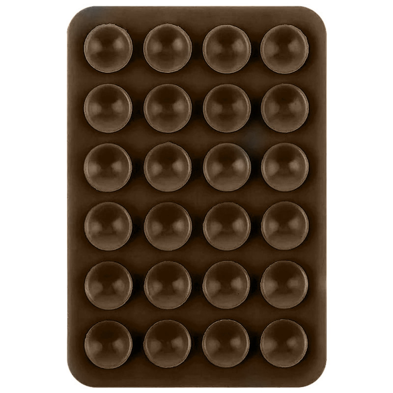 Тримач-присоска для телефону Double Side Silicone 80*55мм (Brown)